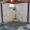 Rusted, corroded i-beams found with a failing foundation in a Sutton home.
