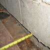 Foundation wall separating from the floor in Gakona home