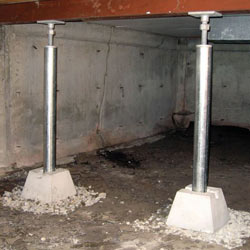 Installed crawl space jack post system in Angoon