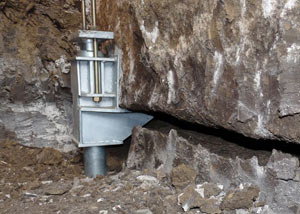 A properly installed foundation push pier system in Wasilla repaired by our foundation contractors.