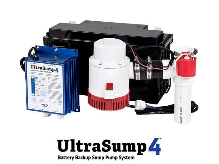 a battery backup sump pump system in Willow