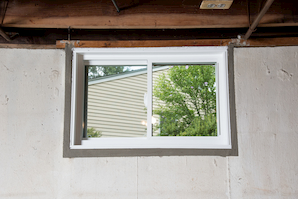 Repaired waterproofed basement window leak in Palmer